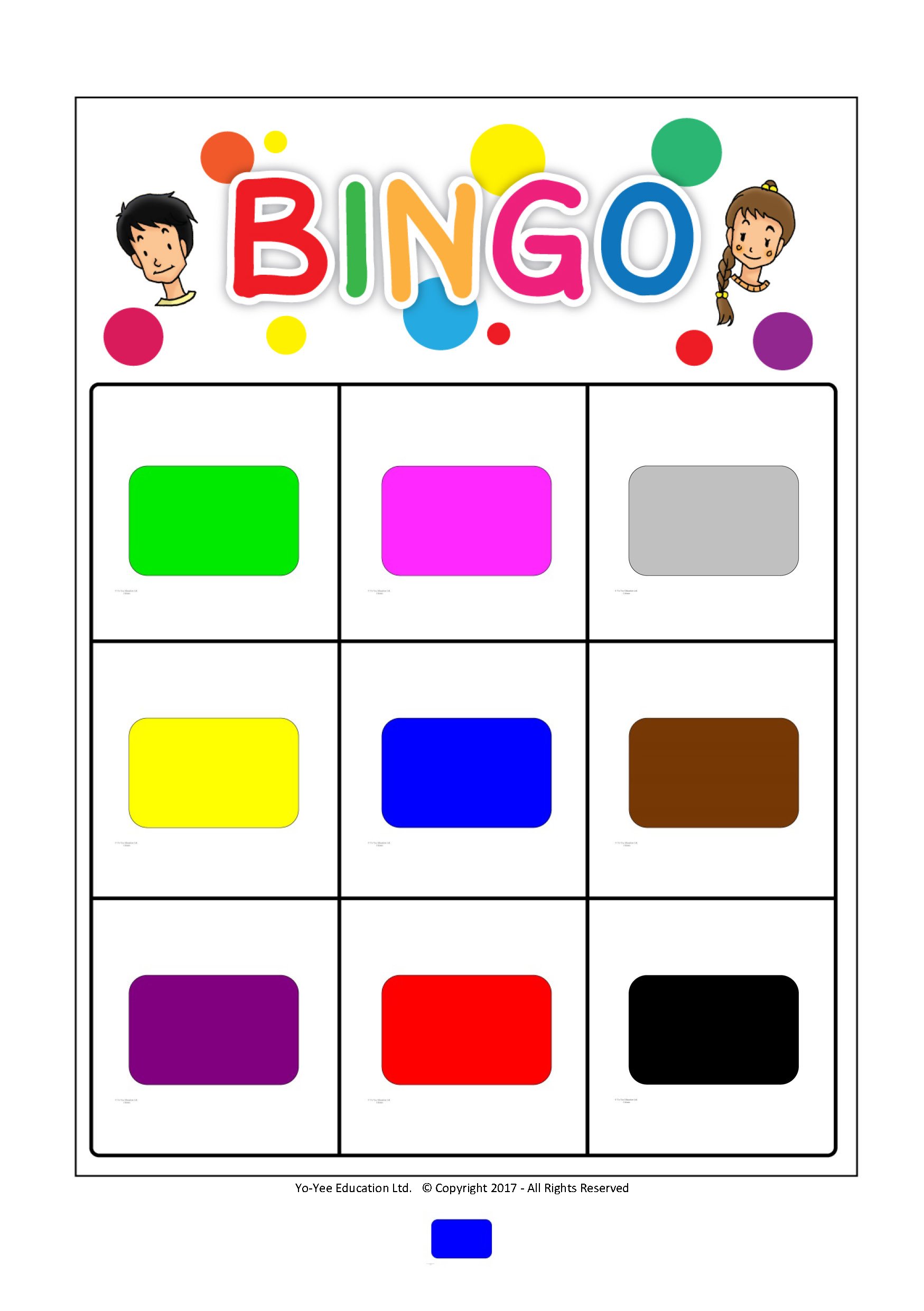 Color Flash Cards with Matching Bingo Game - Educational Vocabulary Picture Cards for Babies, Toddlers & Kids | Learning Colors, Memory Games & Classroom Activities