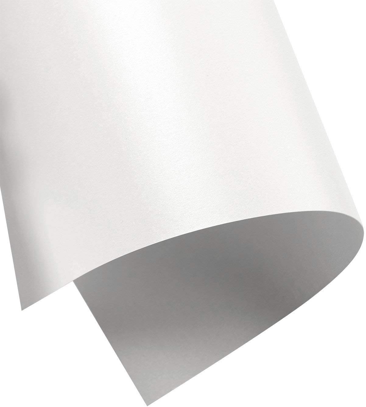 Premium Shimmer Pearl White Metallic Cardstock Paper - 12x18 Inch, 107lb Cover - Elegant Stationery for Wedding Invitations, Business Cards, Greeting Cards & Scrapbooking - Digital Printable Text Paper for Crafting & DIY Projects