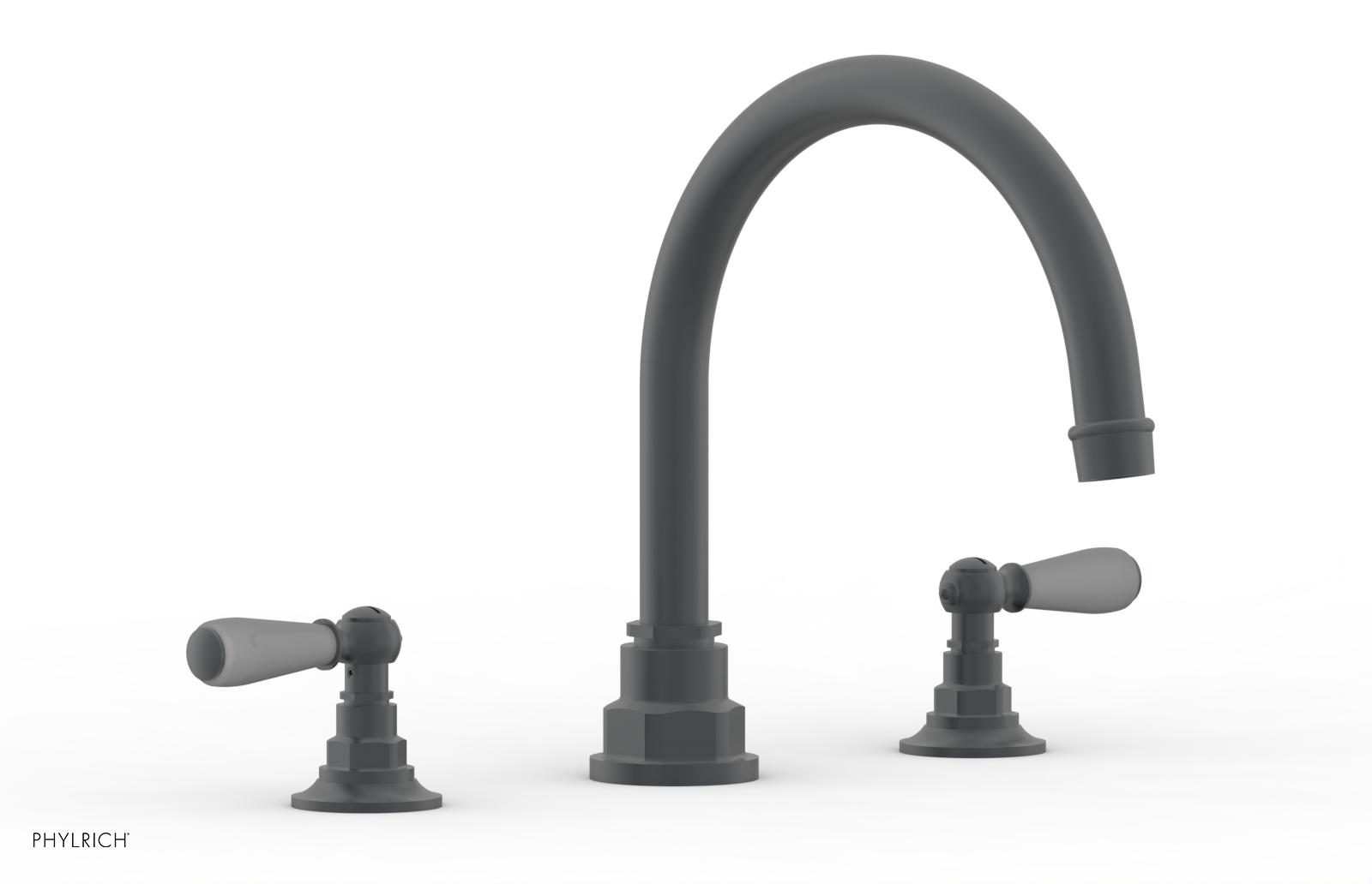 Jamestown Deck Tub Set with Lever Handles & Grey Accents - 165