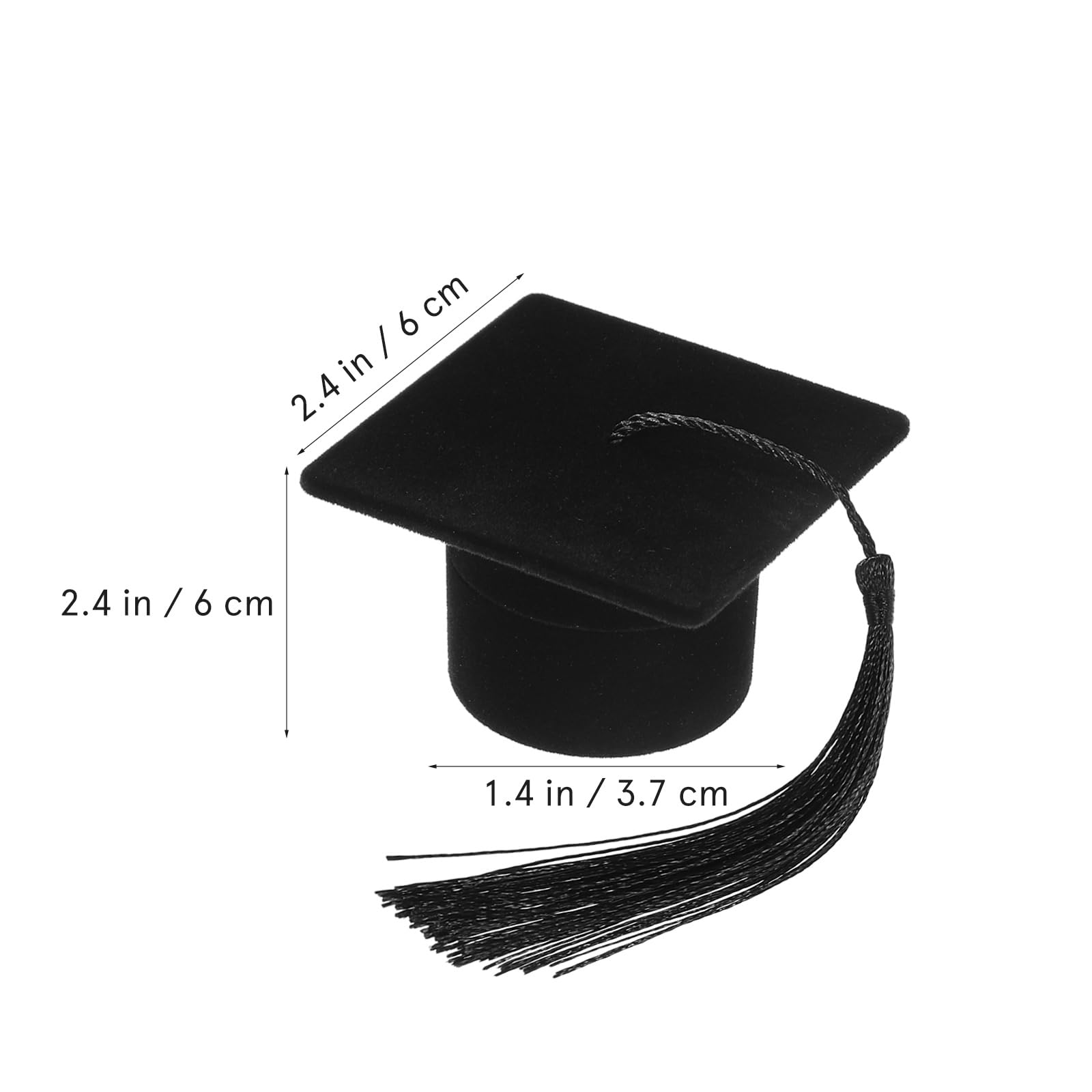 Amosfun Graduation Cap Jewelry Box - Creative Hat Ring Display Holder for Wedding Proposal, Engagement Party, Birthday Gift & Ceremony Accessories | Perfect for Graduation Gifts, Bridal Shower Favors & Special Occasion Keepsakes
