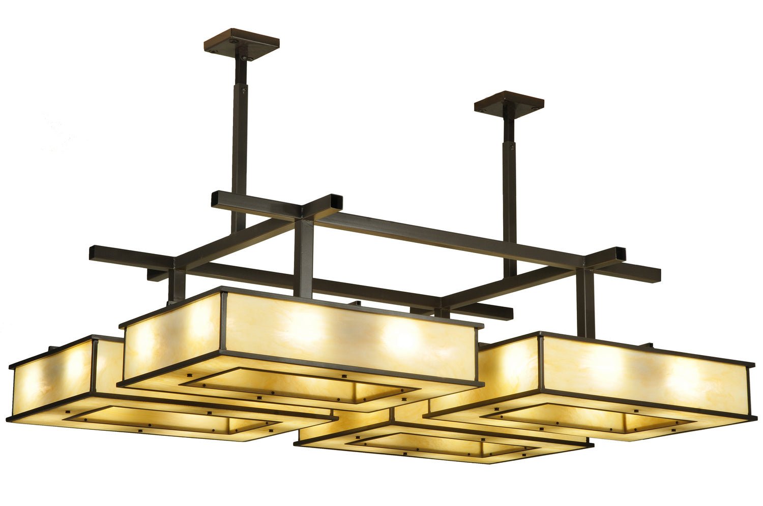 32-Light Semi Flushmount Ceiling Light Fixture - Modern Crystal Chandelier for Dining Room, Bedroom, Living Room & Foyer Lighting