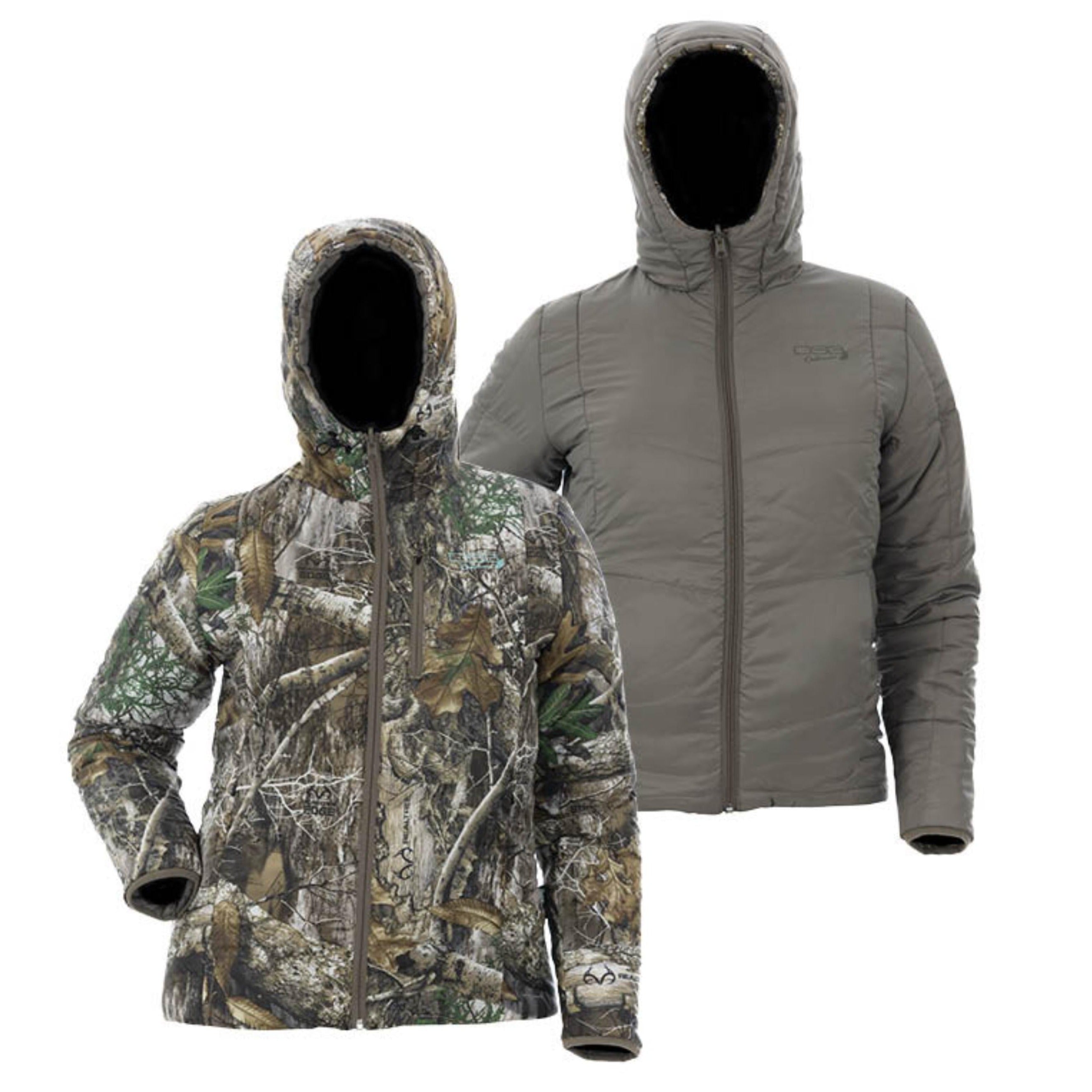 Reversible Puffer Jacket for Men & Women - Lightweight Warm Winter Coat with Hood | Waterproof Windproof Outdoor Jacket for Hiking, Camping & Travel