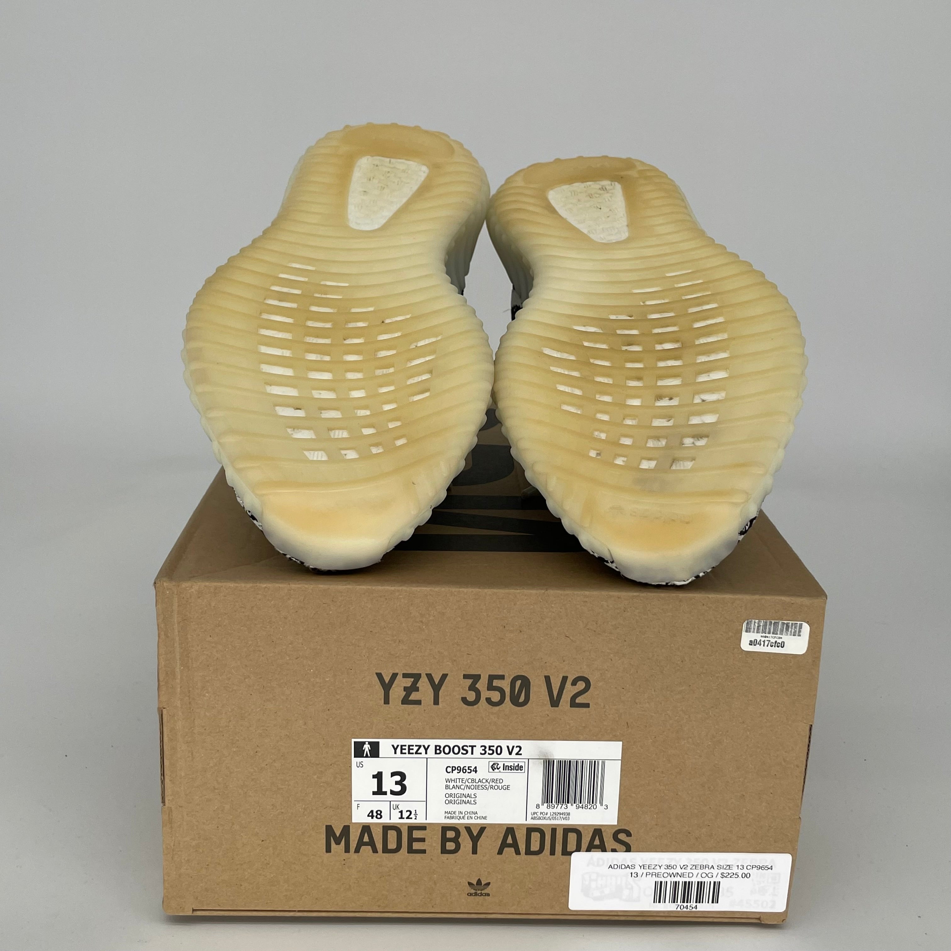 Adidas Yeezy Boost 350 V2 Zebra - Men's Running Shoes Size 13 (CP9654) | Comfortable Sneakers for Jogging, Gym & Casual Wear