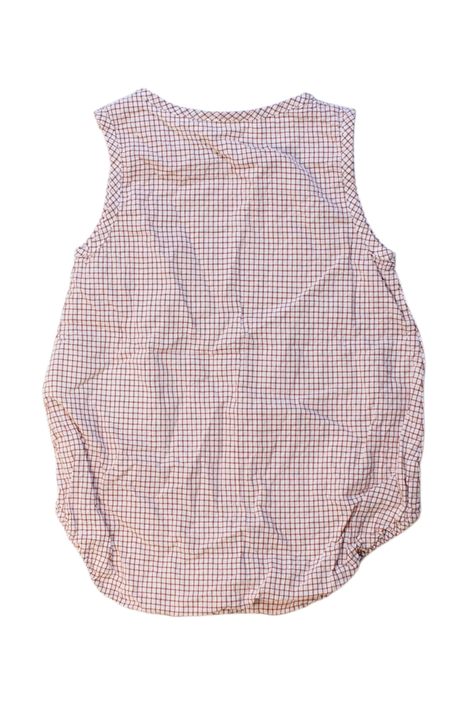 Arket Baby Girls Sleeveless Checkered Romper Jumpsuit - 3-6 Months - Soft Cotton Summer Outfit for Playdates & Outdoor Adventures