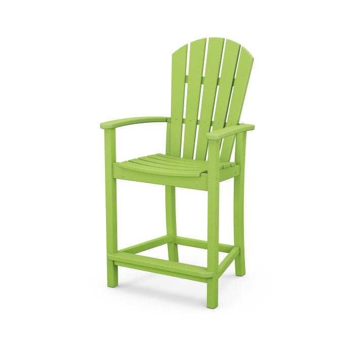 POLYWOOD Palm Coast Counter Height Chair - Durable Outdoor Bar Stool for Patio, Poolside & Kitchen - Weather-Resistant & Comfortable Seating