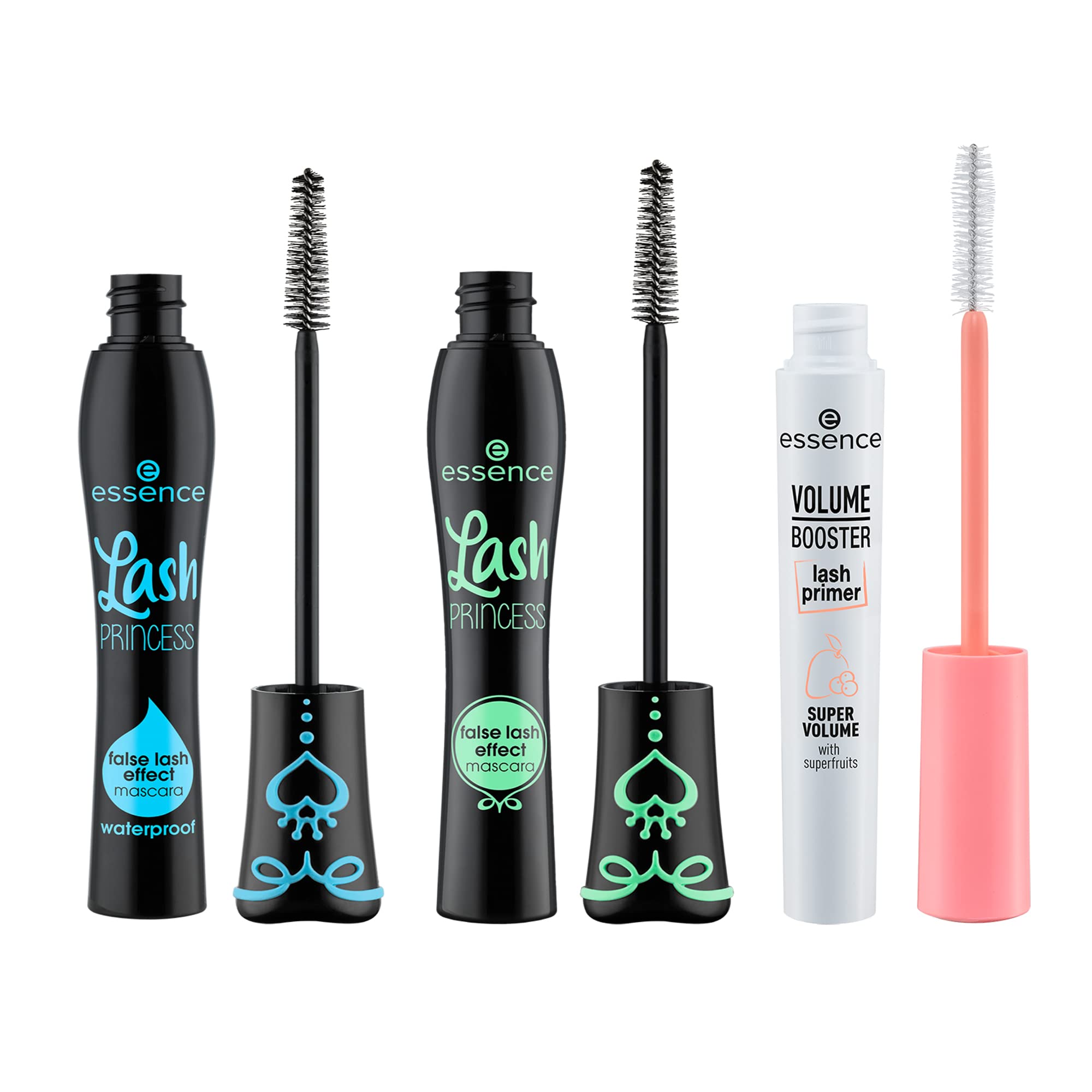 Lash Princess False Lash Effect Volumizing Mascara & Waterproof Mascara Bundle with Lash Primer - Lengthening, Volumizing for Dramatic Lashes - Perfect for Weddings, Parties & Everyday Glam