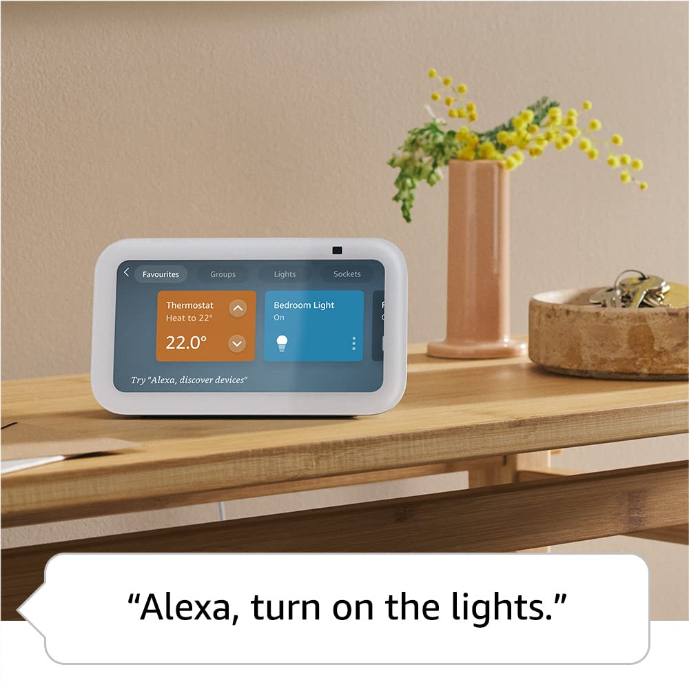 Echo Show 5 (3rd Generation) with Sengled Smart LED Bulb (B22) - Alexa Compatible Smart Home Starter Kit in Charcoal | Perfect for Home Automation, Voice Control & Smart Lighting