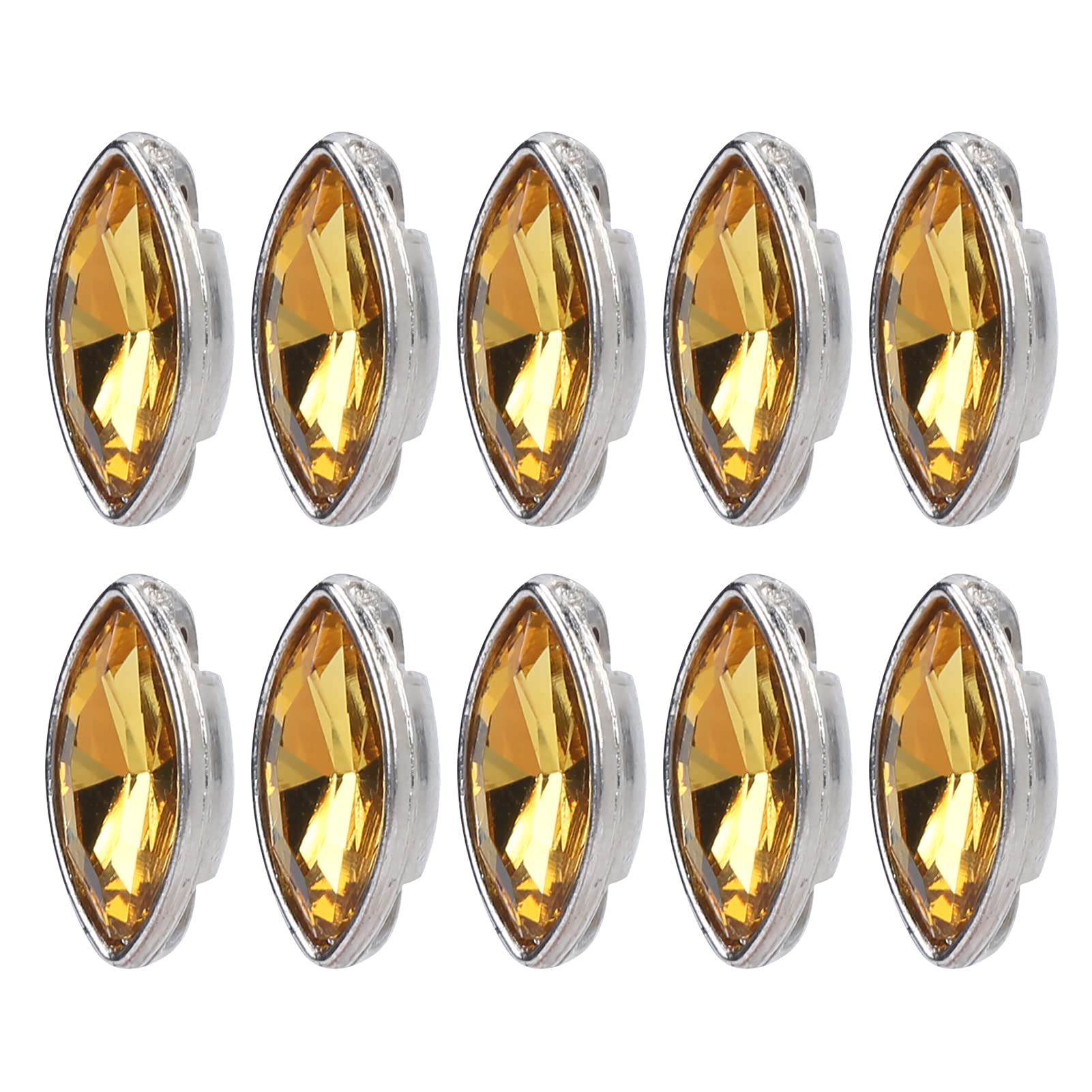 Premium Crystal Rhinestones for Nail Art & Clothing Decoration - Sparkling Yellow Gems for DIY Crafts, Fashion Accessories & Party Outfits