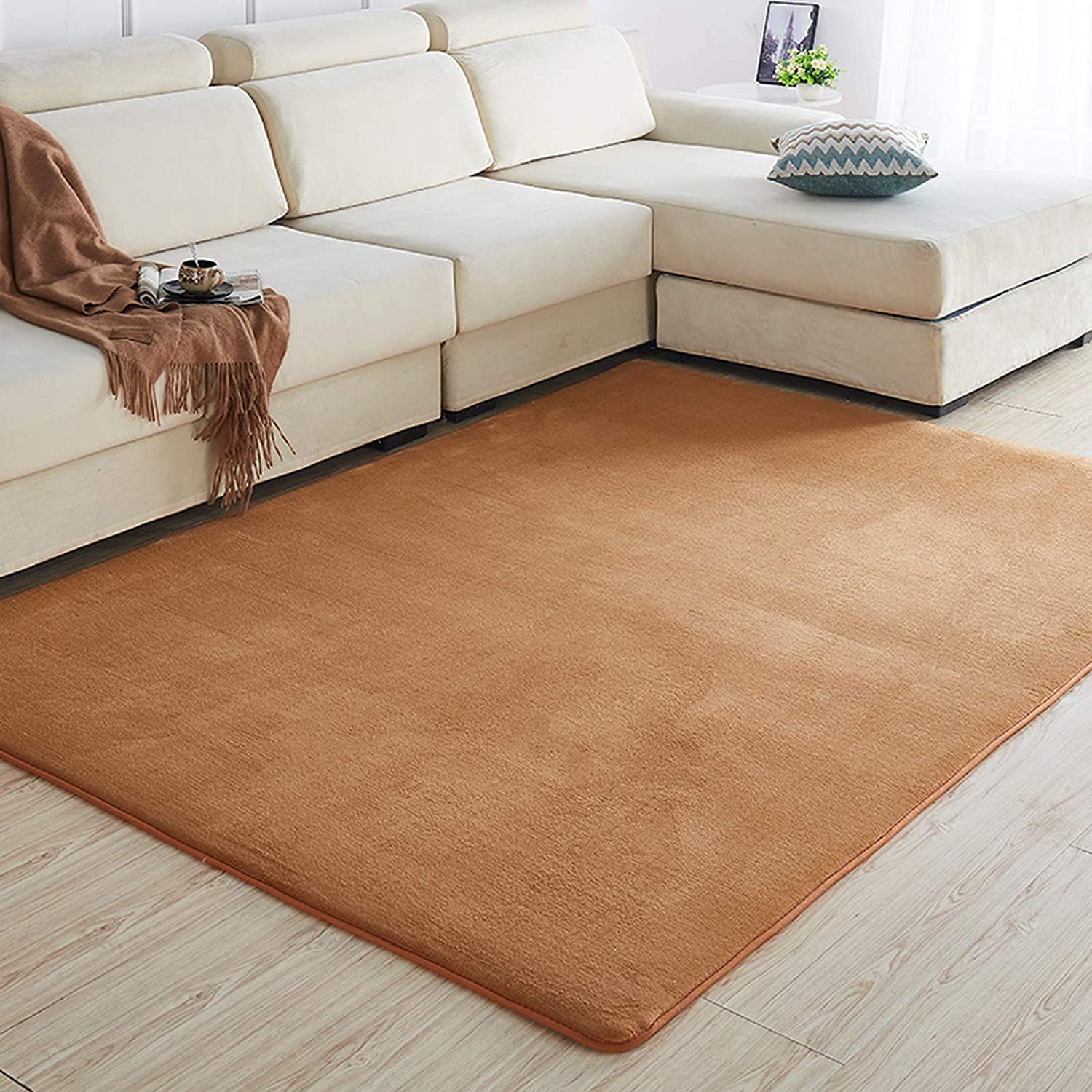 Premium Drum & Piano Rug - Non-Slip Soundproof Mat for Electronic Drums & Musical Instruments (2x1.4m, Khaki) | Shock Absorption Floor Mat for Home Studios, Practice Rooms & Stage Performances