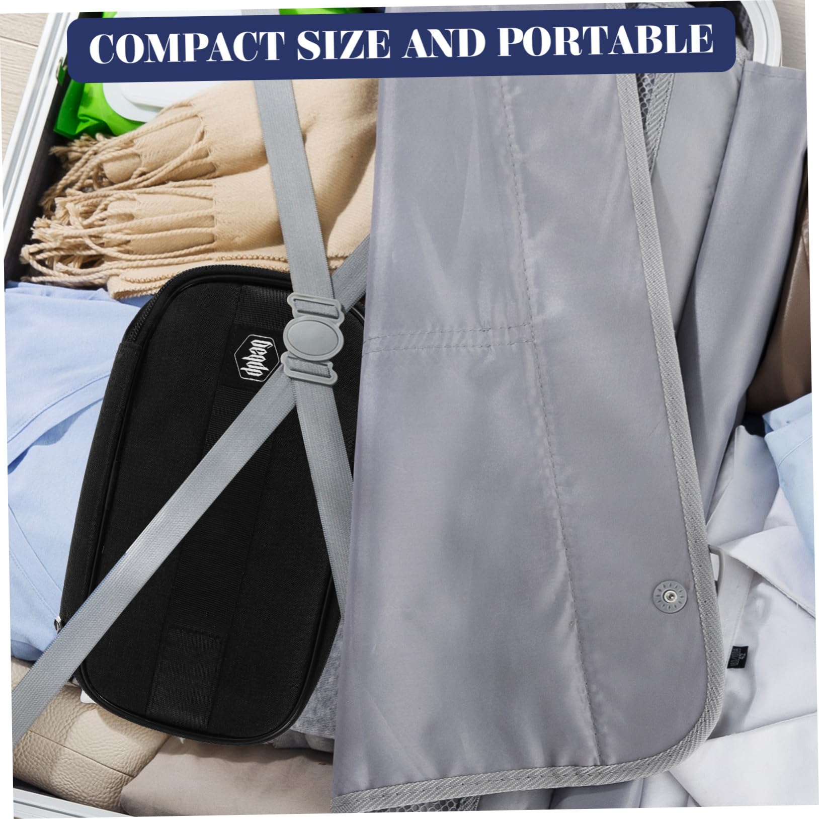 MagicLulu Travel Toiletry Bag for Women - Compact Zippered Makeup Organizer with Hanging Hook | Perfect for Airplane Carry-On, Weekend Getaways & Gym Essentials
