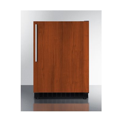 Summit 24 Inch Built-In Refrigerator - Single Door ADA Compliant Under Counter Fridge for Kitchen, Bar, or Office - Energy Efficient & Space Saving Design