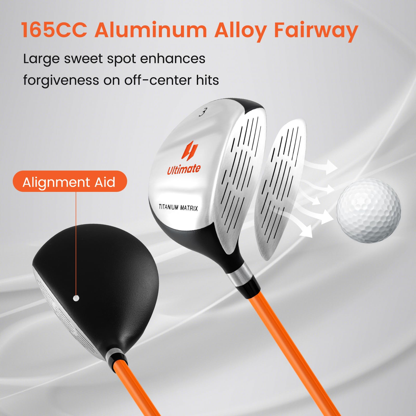 **Tangkula Junior Golf Club Set for Kids - Right Handed with #3 Fairway Wood, #7/#9 Irons, Putter, Head Cover & Rain Hood - Lightweight Stand Bag - Perfect for Young Golfers & Beginners - Ideal for Backyard Practice, Driving Range & Junior Tournaments**