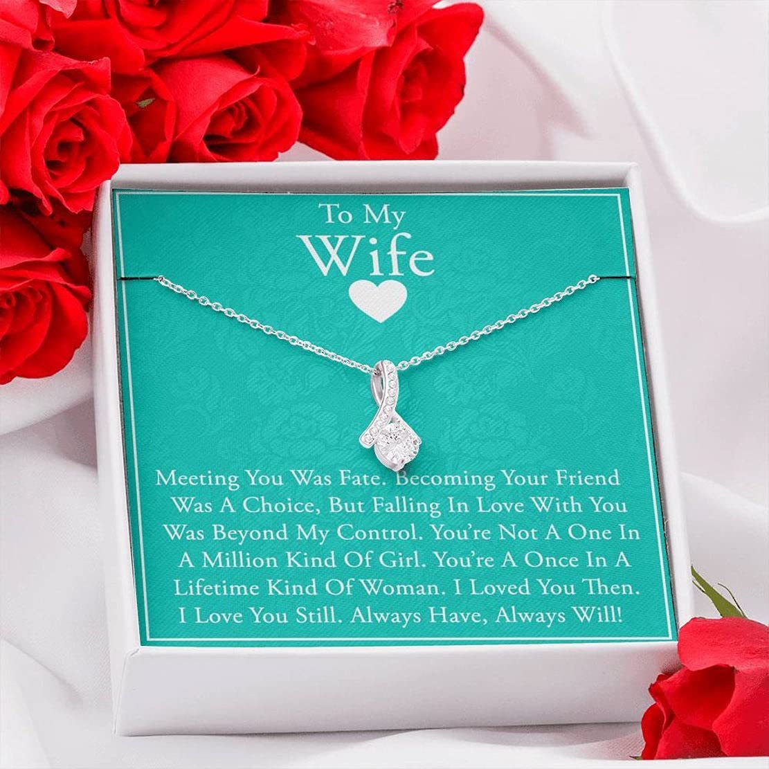 Simple Gifts Necklace for Future Wife - Elegant Engagement, Birthday, Christmas, and Vacation Gift for Fiancee, Sentimental Bride-to-Be Jewelry for Romantic Occasions