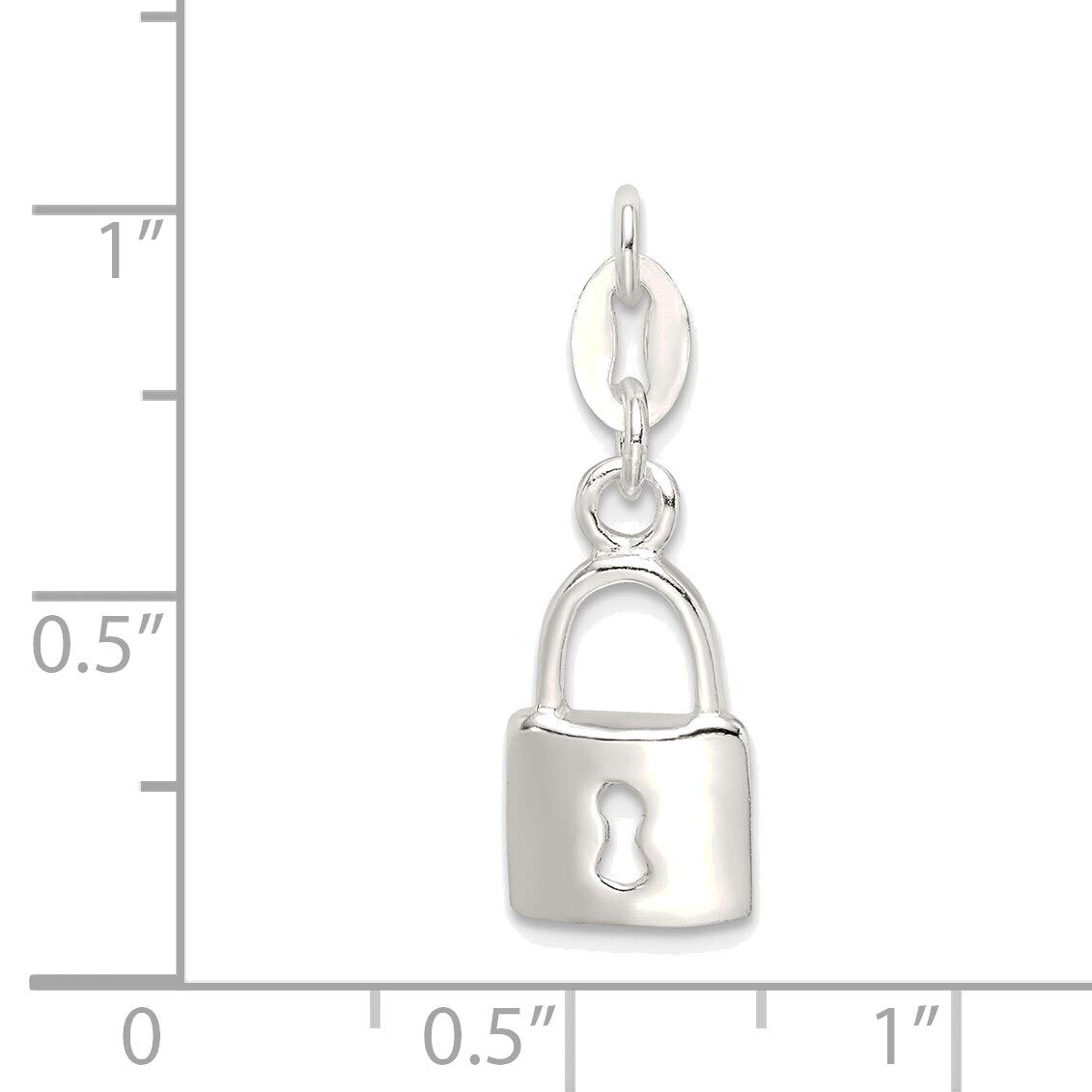 Sterling Silver Lock & Key Charm - Elegant Jewelry for Gifts & Special Occasions