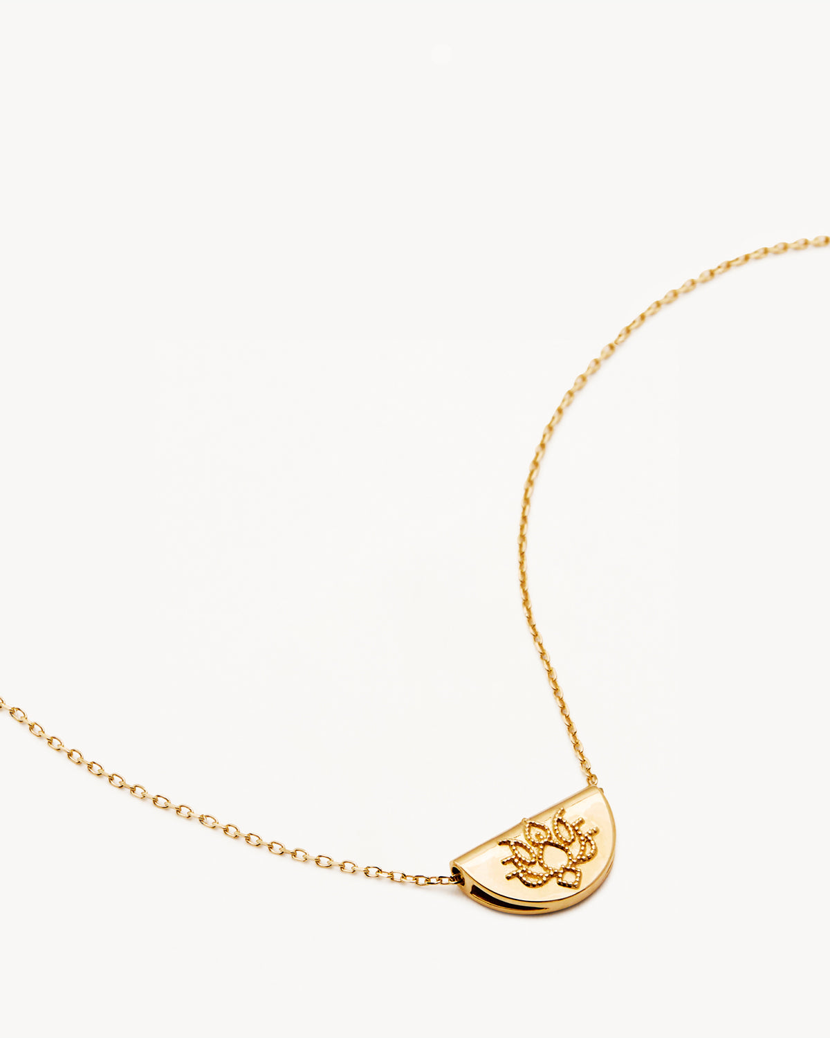 14K Solid Gold Mini Lotus Necklace for Women - Elegant Dainty Pendant Jewelry Gift for Birthday, Anniversary & Everyday Wear