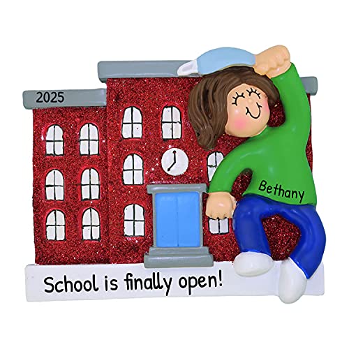 School W/ Brunette Female Child Mask Out