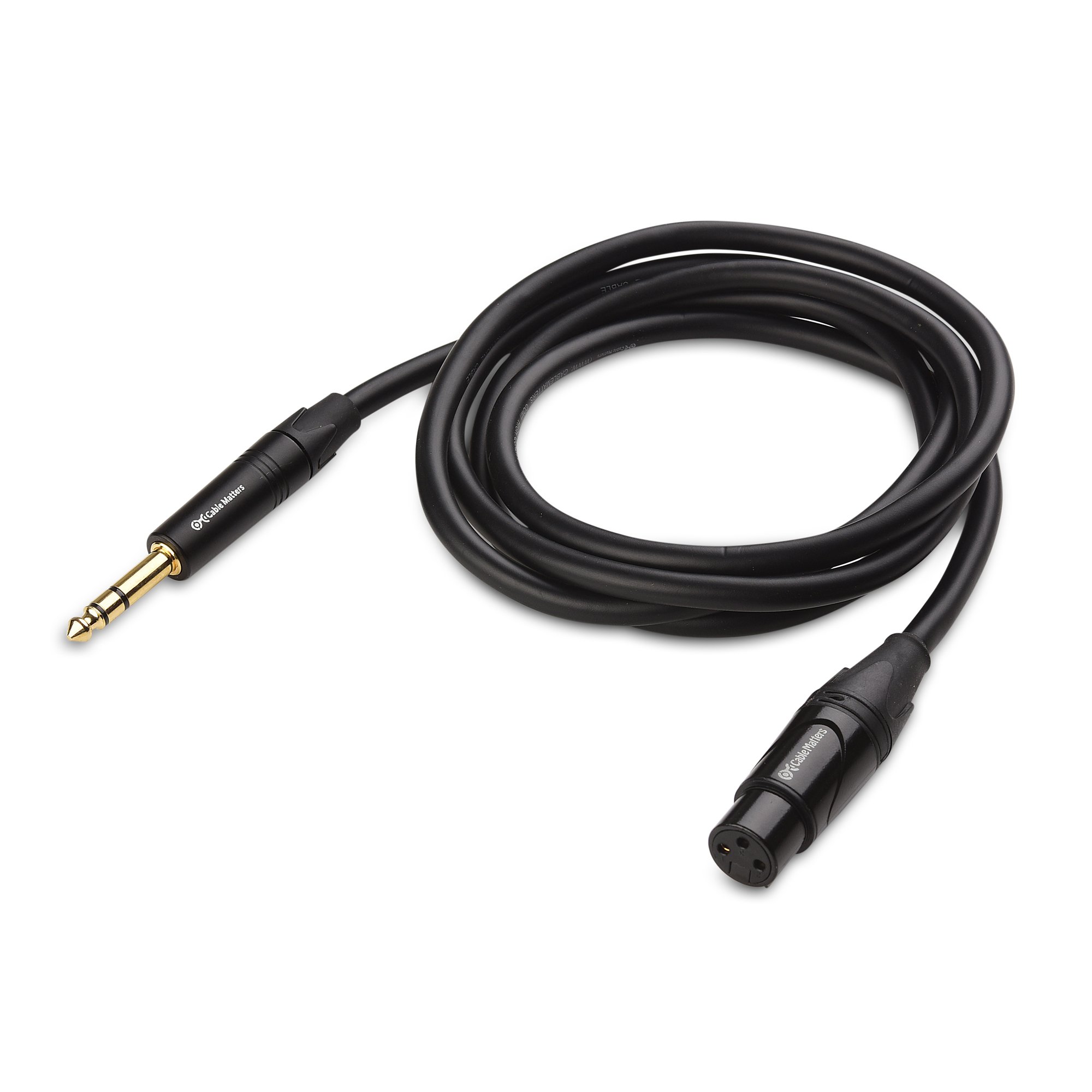 Cable Matters 6.35mm (1/4 Inch) TRS to XLR Cable - 10ft Male to Female Balanced Audio Cable for Professional Studio Equipment, PA Systems & Live Performances