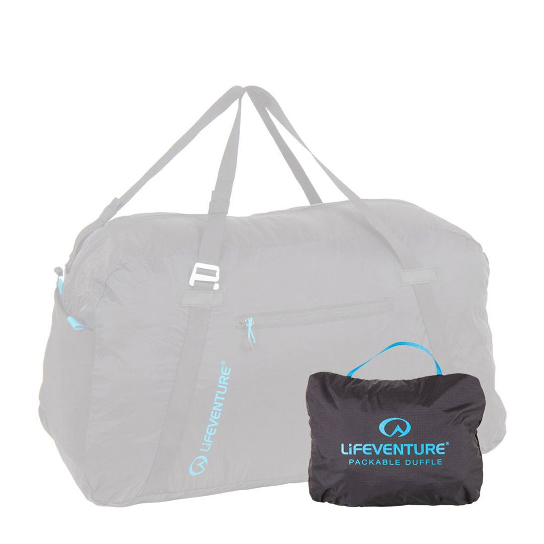 Lifeventure Packable Duffle Bag 70L - Lightweight Foldable Travel Duffel for Camping, Gym & Weekend Getaways | Water-Resistant Carry-On Luggage