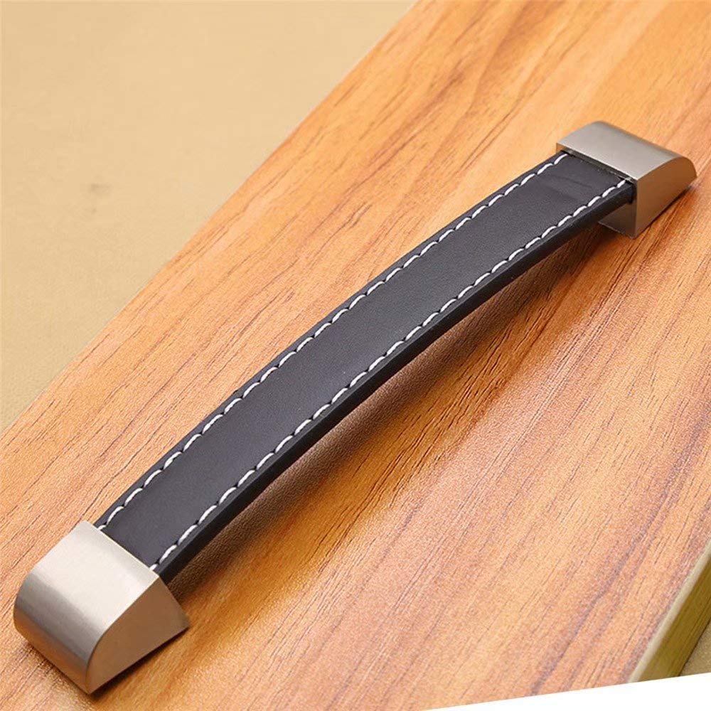 2-Pack Black Zinc Alloy Cabinet Handles - Durable Drawer Pulls for Wardrobe, Cupboard & Suitcase (192mm) - Home & Office Upgrade