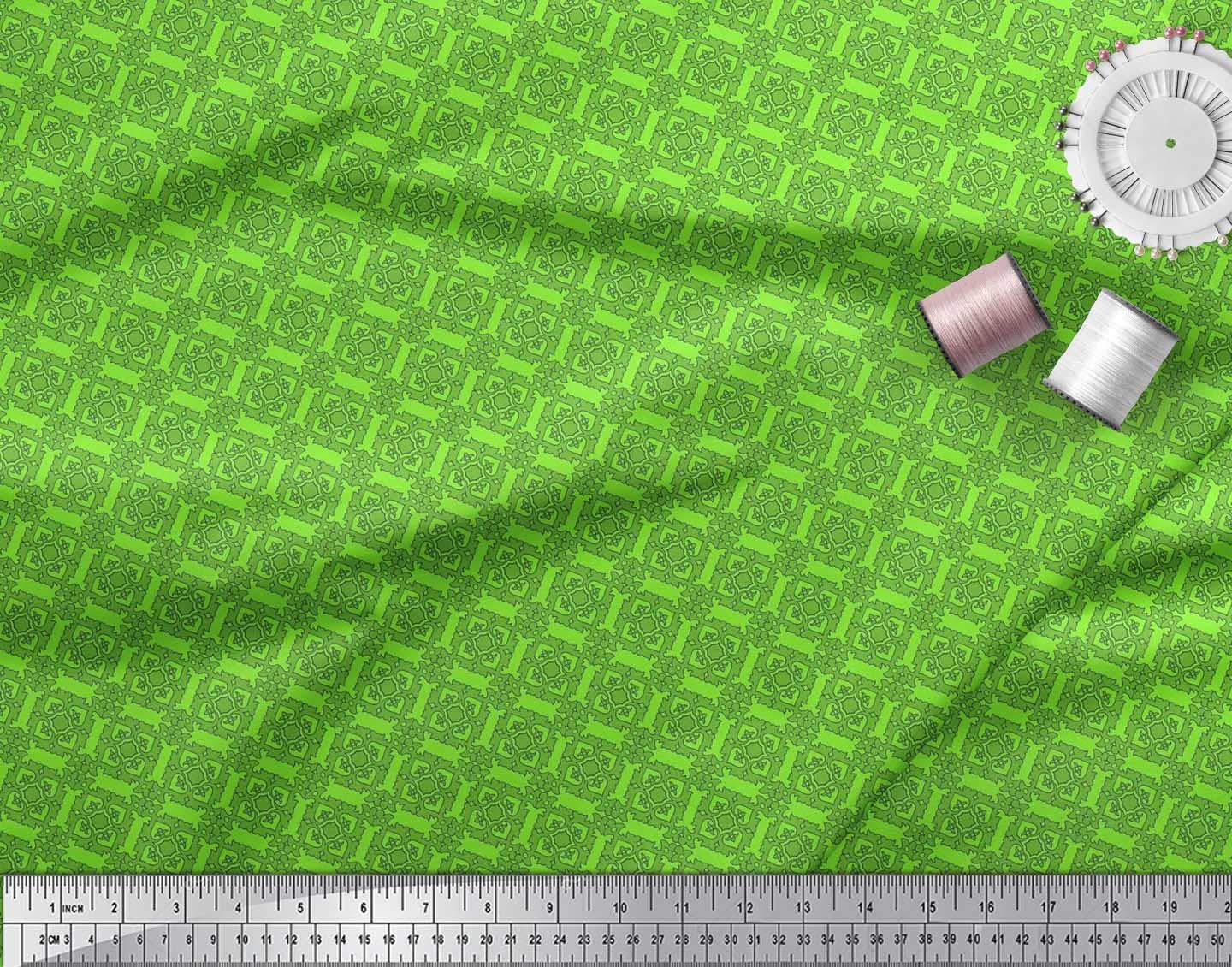 Soimoi Moss Georgette Brown Fabric by The Yard - 42 Inch Wide Floral Ethnic Print Material for Dresses, Scarves & DIY Crafts - Lightweight & Delicate Printed Fabric for Fashion Design & Home Decor Projects