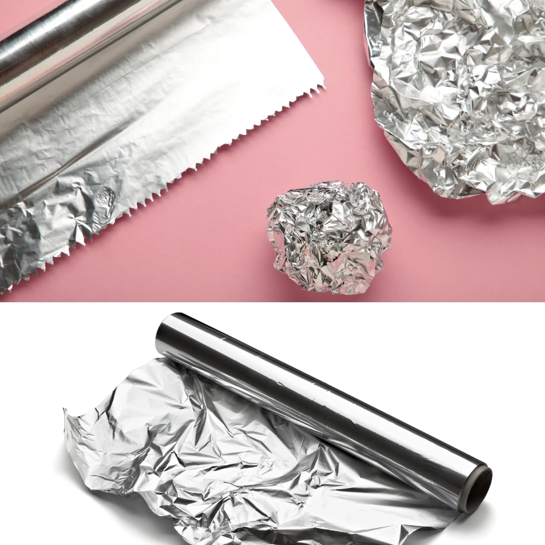 Premium Aluminum Foil & Parchment Paper Roll - Heavy Duty Food Wrapping & Baking Sheet for Cooking, Grilling, Meal Prep & Storage (9 Meters, 1 Roll) - Ideal for Home Kitchens, Restaurants & Outdoor BBQs