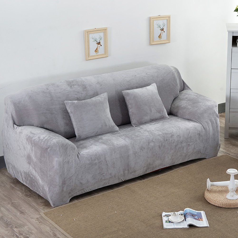**Elastic Sofa Slipcover for 3-Seater Couch (67-90 Inch) - Soft Stretchable Furniture Protector with Secure Fit - Perfect for Kids, Pets & Home Decor**    *(Ideal for Living Room, Family Gatherings & Pet-Friendly Homes)*