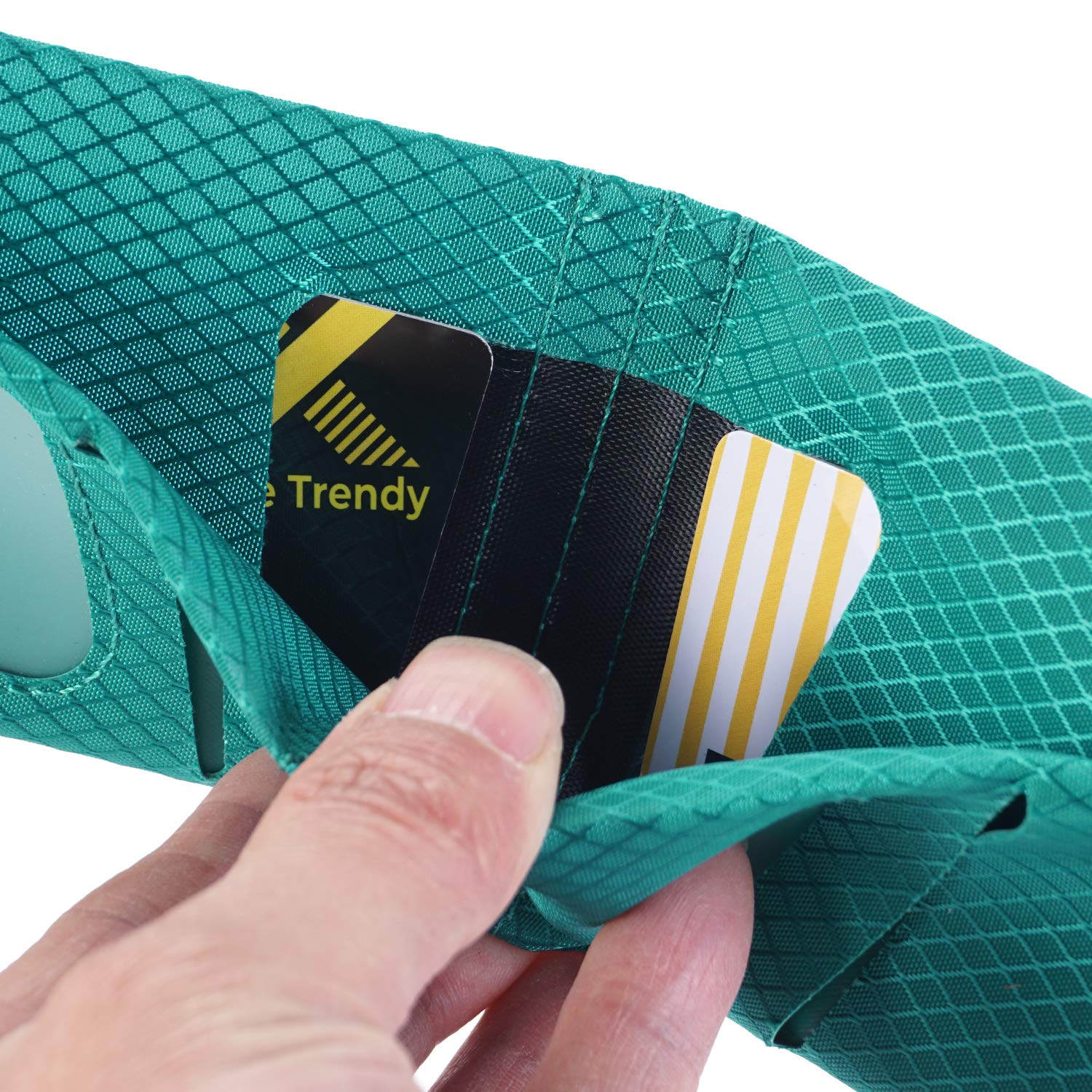 Slim RFID Blocking Bifold Wallet for Men - Waterproof Microfiber Minimalist Front Pocket Wallet Holds 10 Cards & Cash (Green) - Perfect for Travel, Daily Use & Contactless Payment Protection