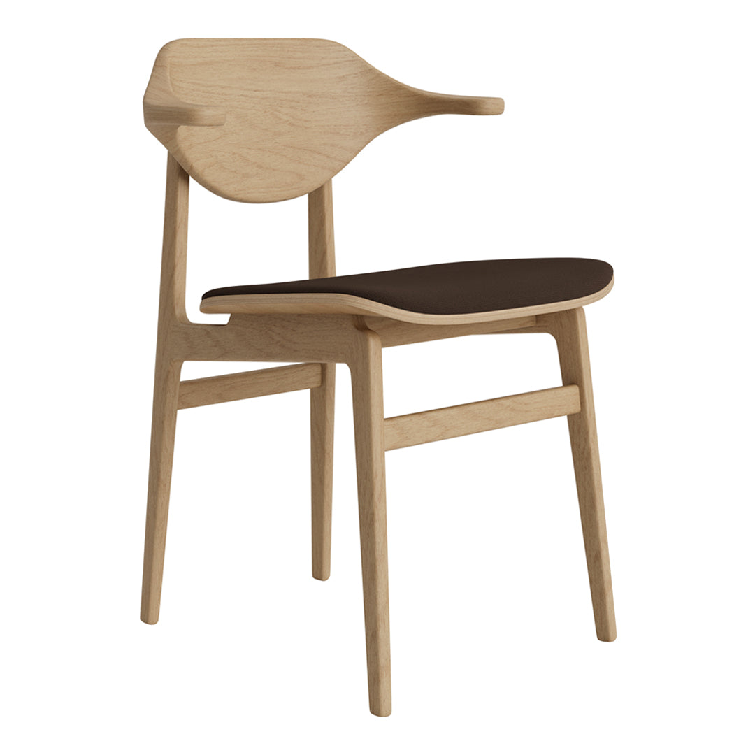 Bufala Dining Chair - Upholstered Seat for Kitchen, Dining Room & Office - Comfortable Modern Furniture for Home & Restaurant Use