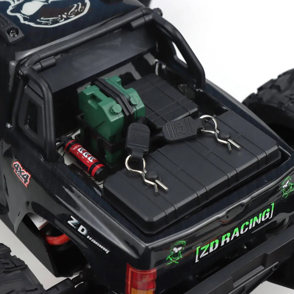 ZD Racing MT16 RTR 1/16 Scale 2.4GHz 4WD Brushless RC Monster Truck - 80km/h High Speed Off-Road Vehicle for Adults & Kids - Perfect for Backyard Racing, Trail Adventures & Off-Road Bashing