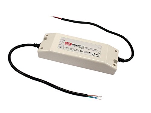 Mean Well PLN-60-24 60W 24V DC Power Supply - Reliable Switching Power Converter for LED Strips, CCTV Cameras, Industrial Equipment & Electronics Projects