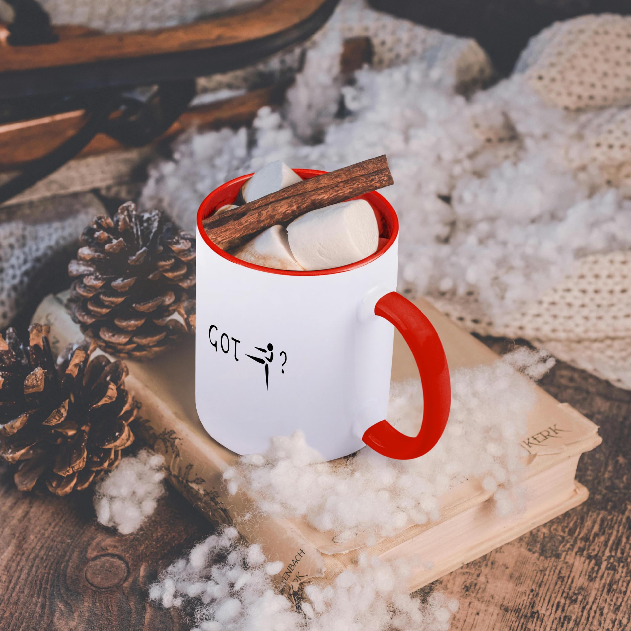 3dRose Got Karate? 11 oz Ceramic Coffee Mug - Red & White Design - Perfect for Martial Arts Lovers, Tea & Coffee Drinkers, Office Use & Gift Giving