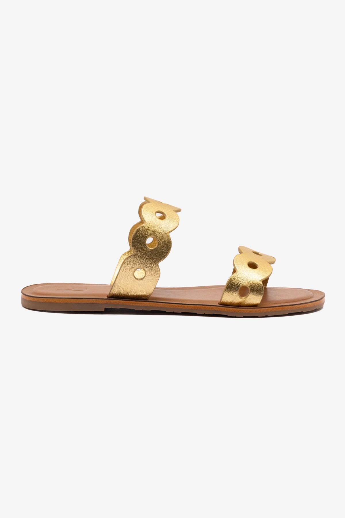 Florence Flat Mule Shoes in Gold Metallic Leather - Comfortable Slip-On Loafers for Women | Perfect for Office, Casual Outings & Everyday Wear