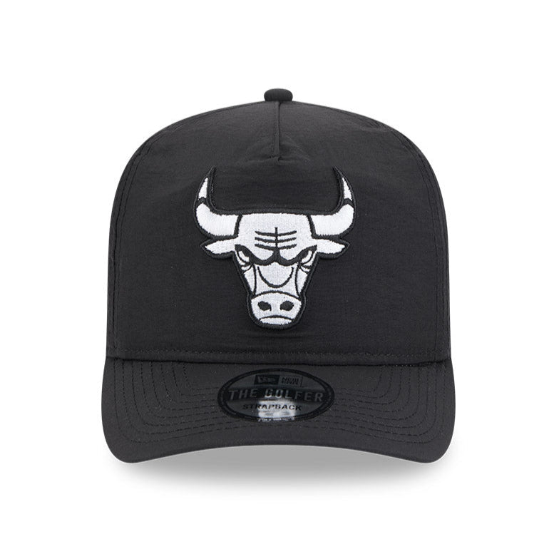 New Era Chicago Bulls Strapback Golf Hat - Adjustable Nylon Snapback Cap for Men & Women - Perfect for Golf, Baseball, Basketball Games & Outdoor Activities
