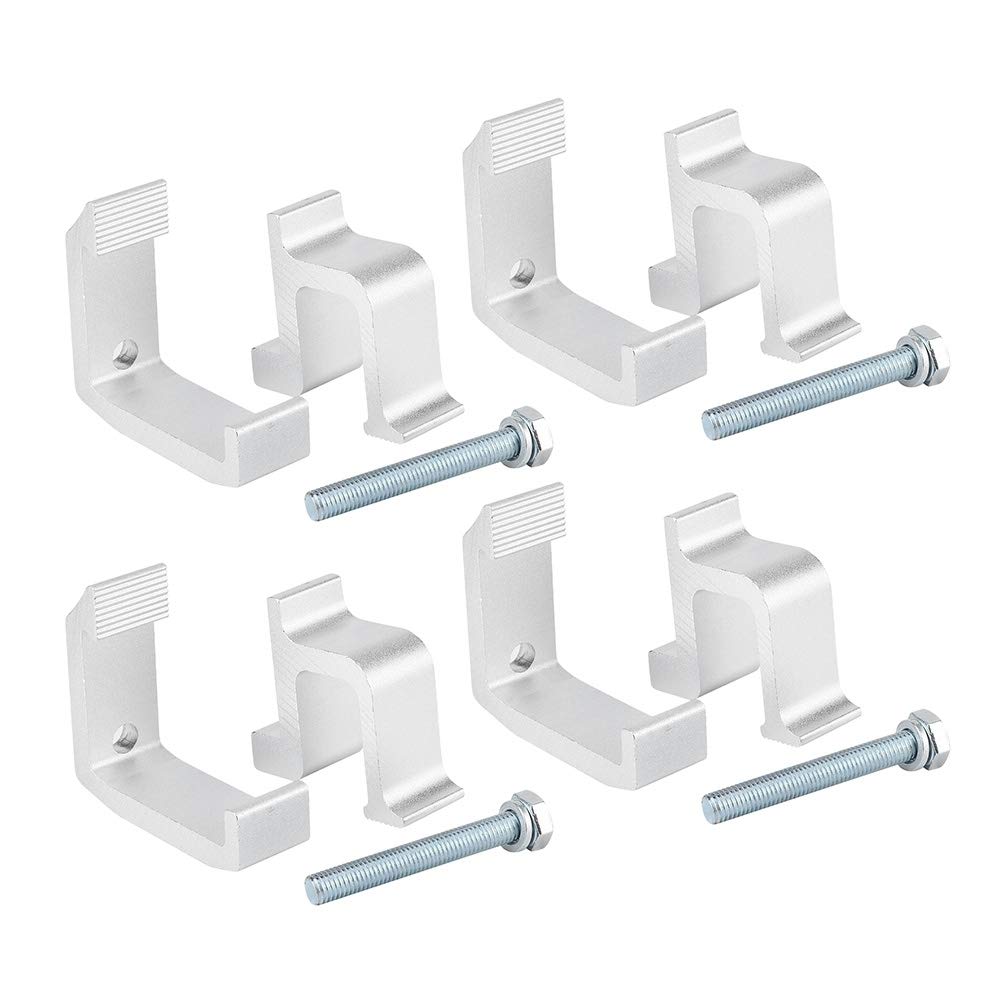 Heavy Duty Truck Cap Clamps 4Pcs - Yctze TL2002 for Secure Canopy Mounting | Durable Campers Shell Clamps for Truck Bed & Topper | Perfect for Off-Road Adventures & Outdoor Camping