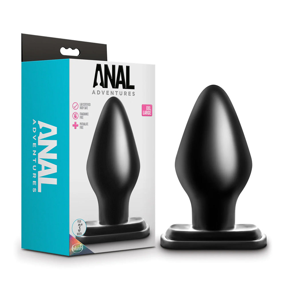 Anal Adventures XXL PVC Butt Plug - Extra Large Adult Toy for Pleasure & Training | Perfect for Beginners & Advanced Users