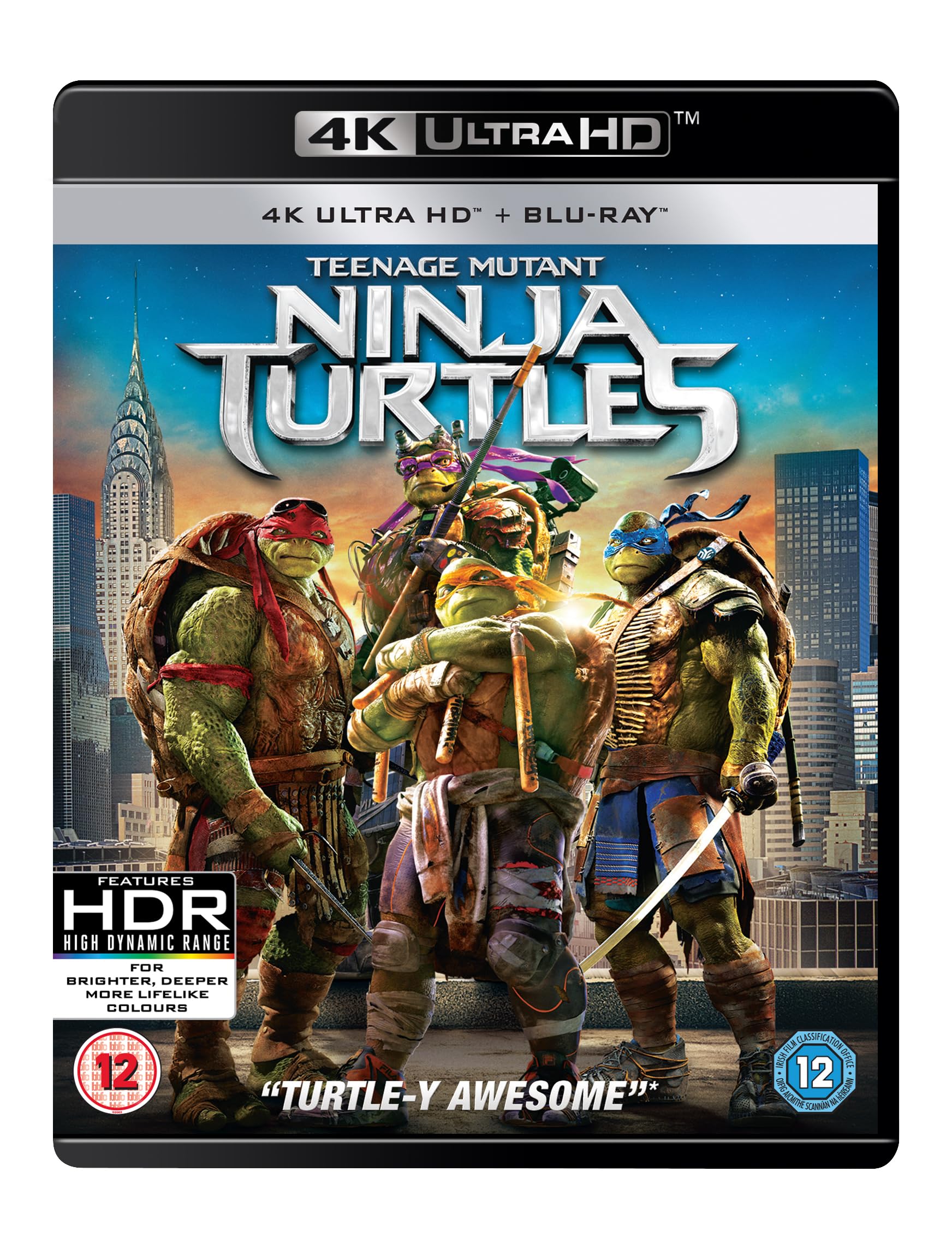 Teenage Mutant Ninja Turtles 4K Ultra HD Blu-ray Movie | Action-Packed Superhero Film for Kids & Adults | Perfect for Movie Nights & TMNT Fans Collection