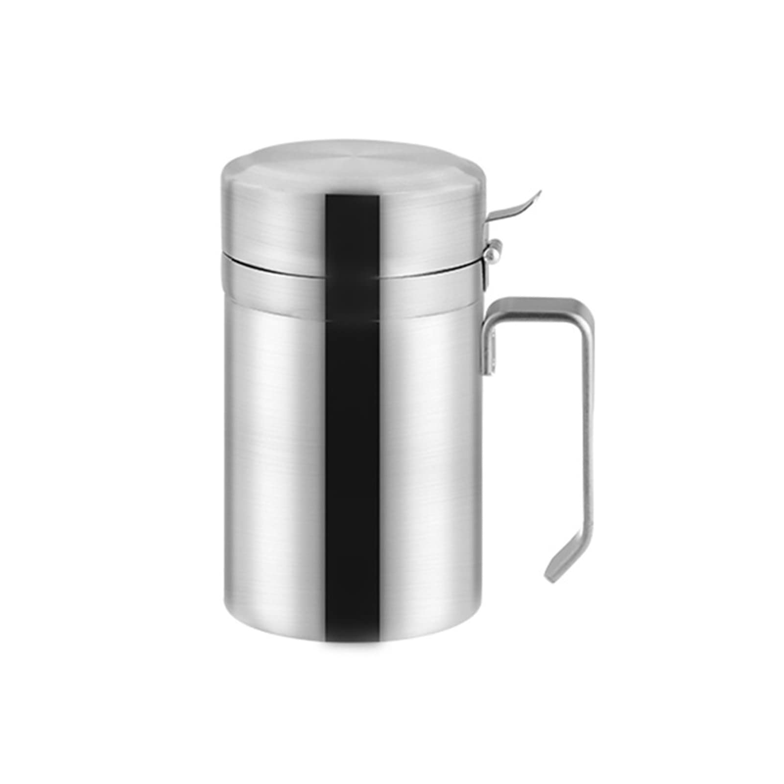 Stainless Steel Olive Oil Dispenser Bottle - 550ML Leak Proof Kitchen Oil Container with Lid for Cooking, Salad Dressing & BBQ - Wide Handle Design for Easy Pouring - Perfect for Home Kitchen & Restaurant Use