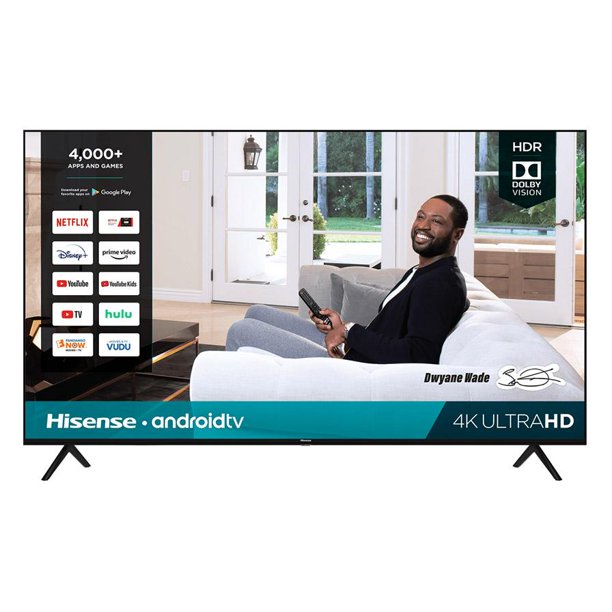 Hisense 75 Inch 4K UHD Smart Android TV - H65 Series (75H6570G) with Voice Remote, Dolby Vision HDR, 60Hz Refresh Rate for Home Theater & Gaming Entertainment