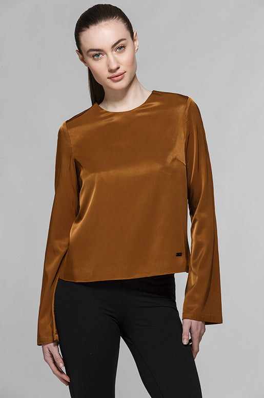 Stylish Porter Long Sleeve Top for Women - Comfortable Casual & Work Blouse - Perfect for Office, Dating & Everyday Wear