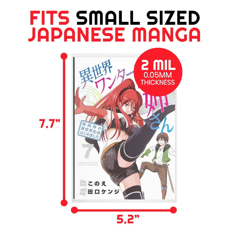 Evoretro Clear Resealable Bags for Comics, Manga & Collectibles - Perfect for Storage, Protection & Organization of Digest Books, Comic Collections & Trading Cards