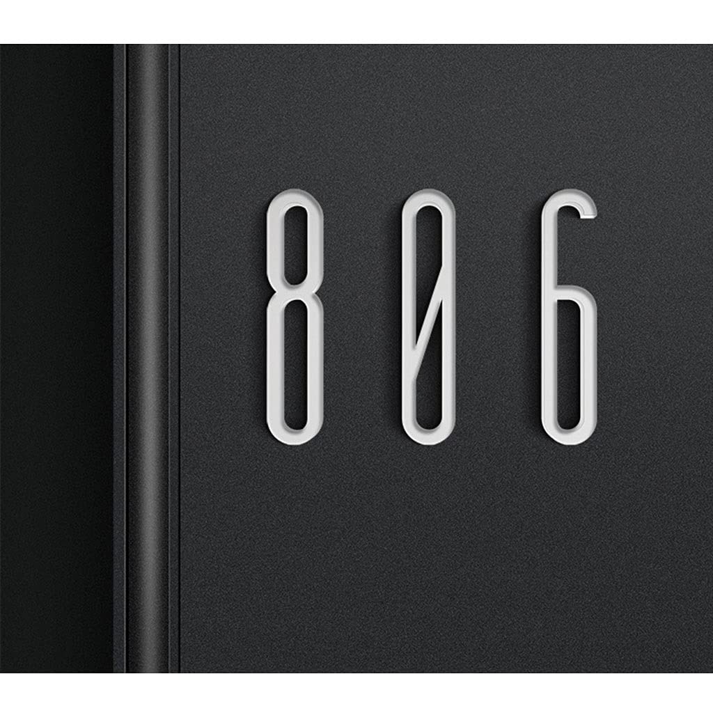 ANWUYANG Silver Acrylic Numbers 0-9 (10cm) - Self-Adhesive House Numbers for Wall Decor, Villa, Hotel, Dormitory & DIY Door Plates - Perfect for Home Address, Office Signage & Room Numbering (1 Piece, Number 3)