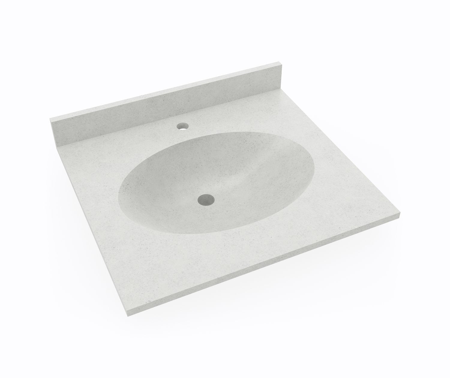 CH1B2225 Chesapeake 22 x 25 Inch Single Bowl Bathroom Vanity Top - Perfect for Modern Home & Apartment Renovations