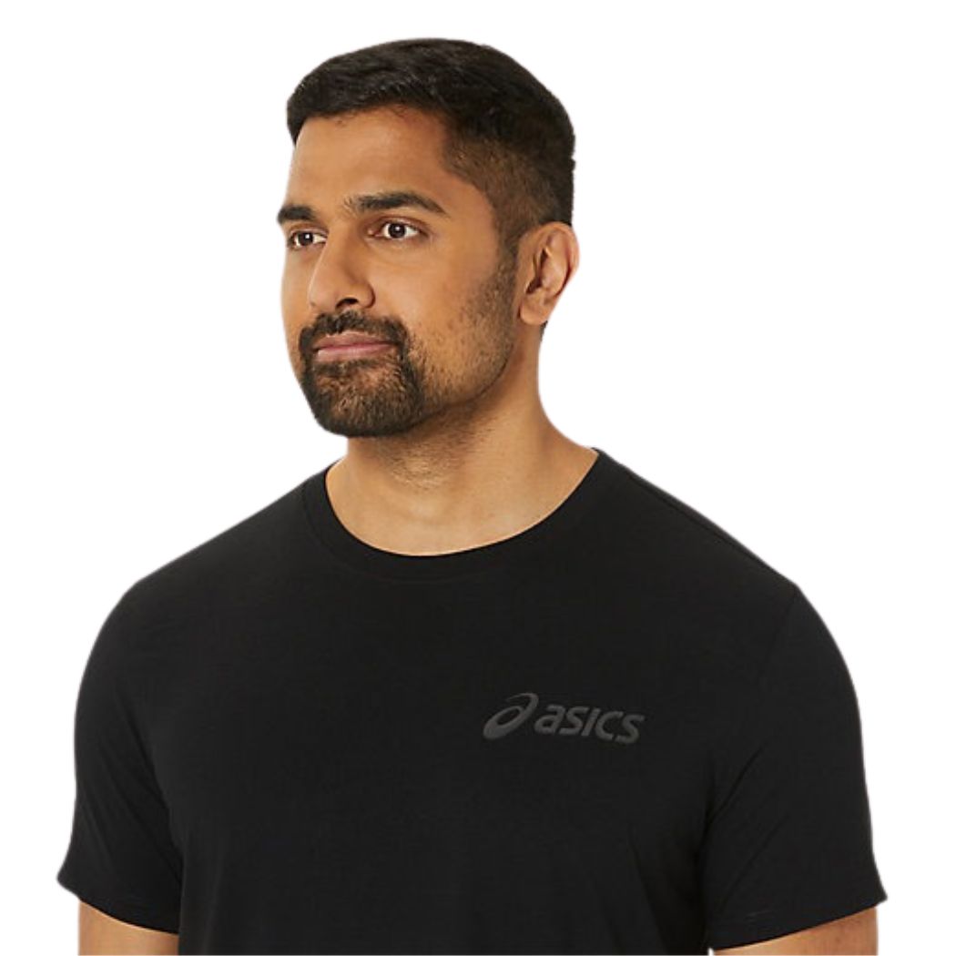 ASICS Men's Chest Logo T-Shirt - Lightweight Comfort Fit Casual Tee for Running, Gym & Everyday Wear
