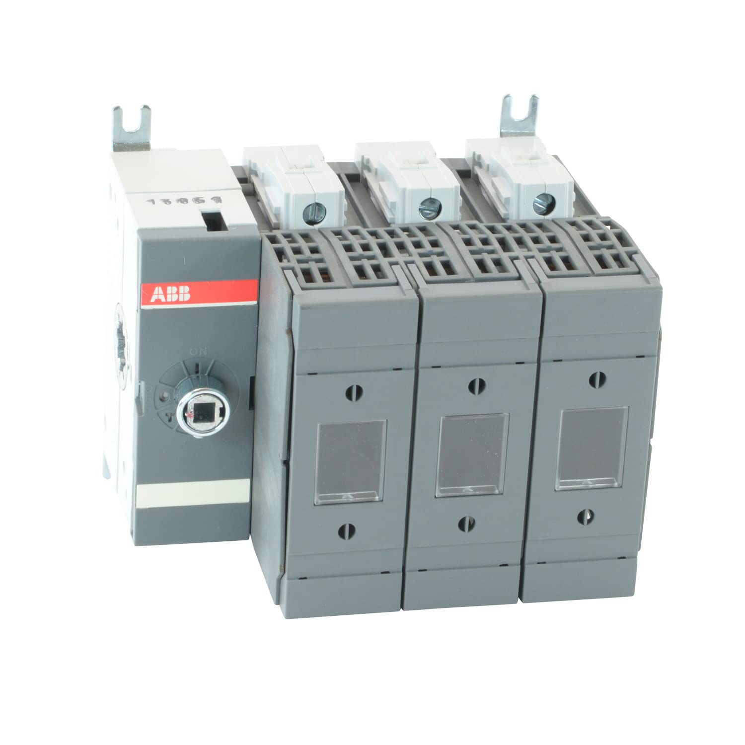 ABB OS60GJ03 3-Pole 600VAC 60A Manual Disconnect Switch, Grey - Ideal for Industrial Electrical Panels, HVAC Systems, and Power Distribution Applications