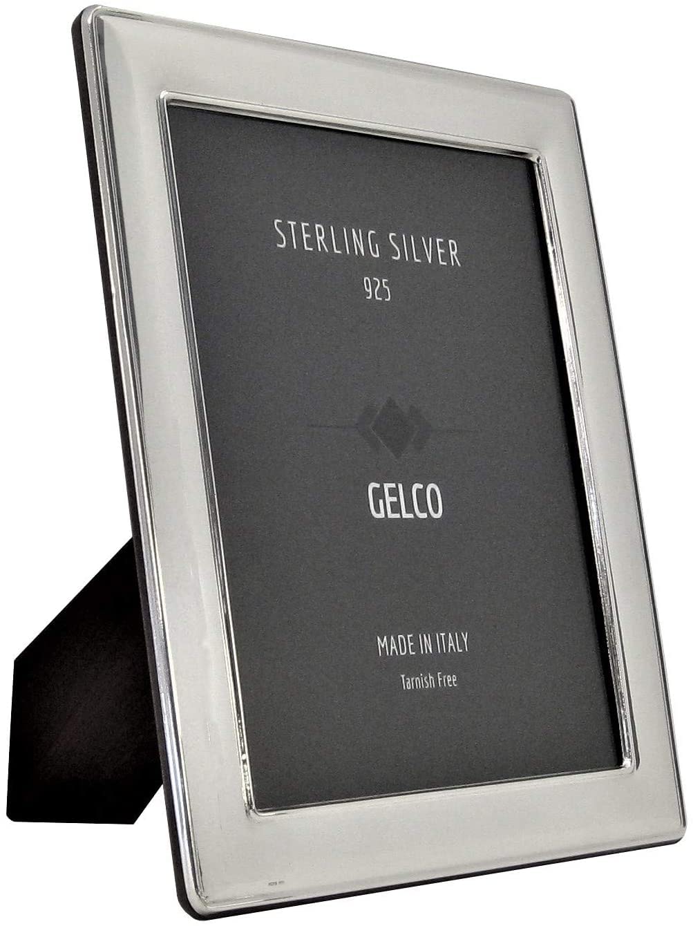 Italian 925 Sterling Silver Handmade Glossy Sleek Picture Frame (4x6) - Elegant Photo Display for Home Decor, Wedding Gifts & Anniversary Keepsakes