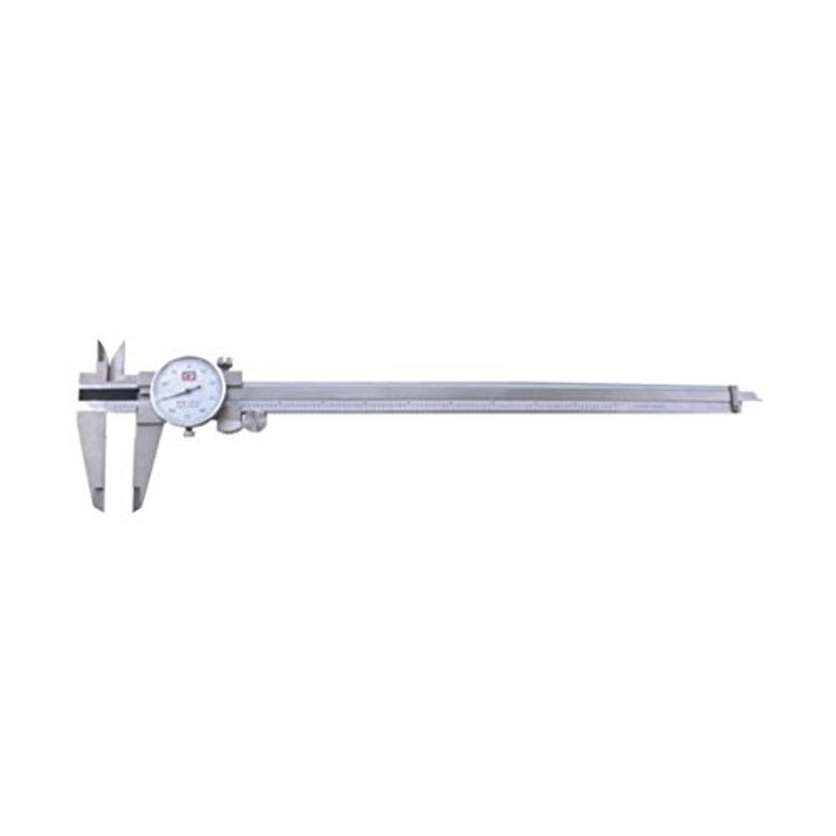 Chicago Brand 50006 12-Inch Premium Dial Caliper - Accurate Inside/Outside/Step/Depth Measurements - Perfect for Metalworking, Woodworking & Engineering Projects