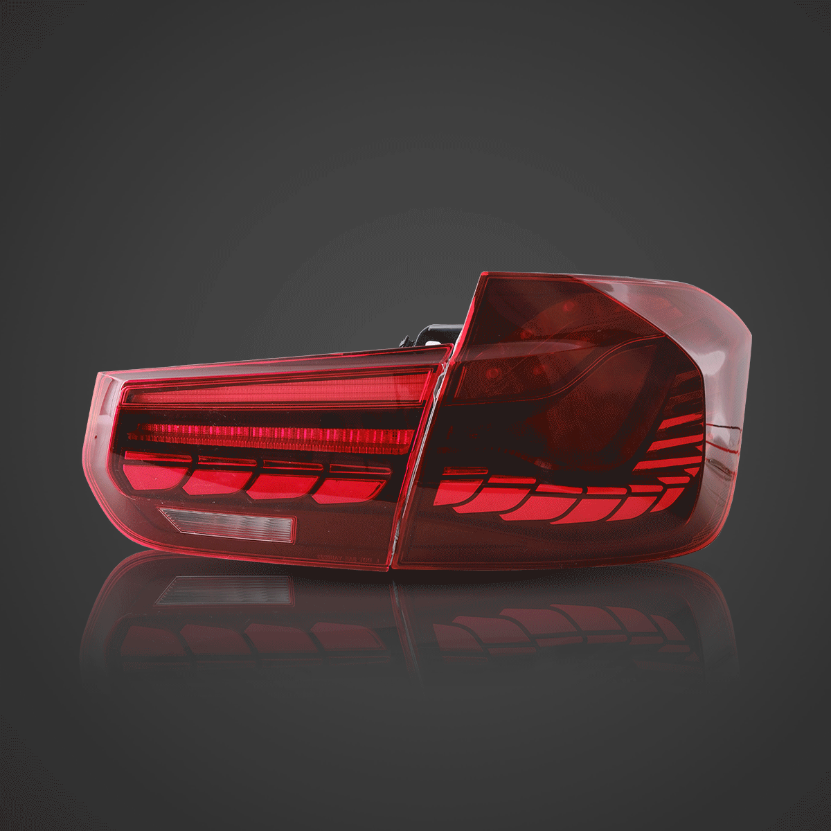 GTS Style LED Tail Lights Assembly with Dynamic Welcome Light for 2012-2019 BMW 3 Series 6th Gen (F30 F35 F80) - Upgrade Your BMW's Rear Lighting for Enhanced Style and Safety at Night