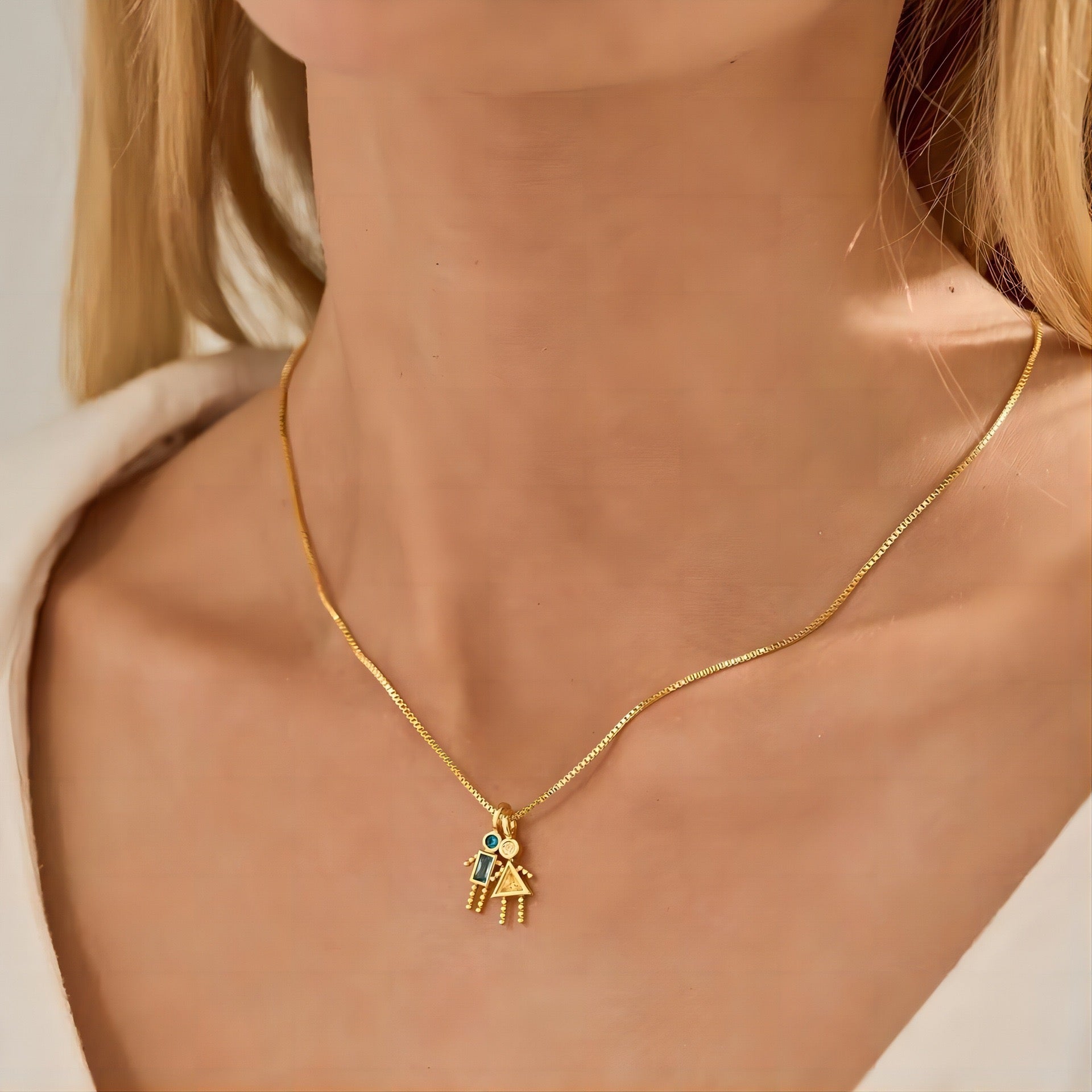 Birthstone Charm Necklace for Teenagers & Kids | Personalized Jewelry Gift for Girls & Boys | Perfect for Birthdays, Holidays & Special Occasions