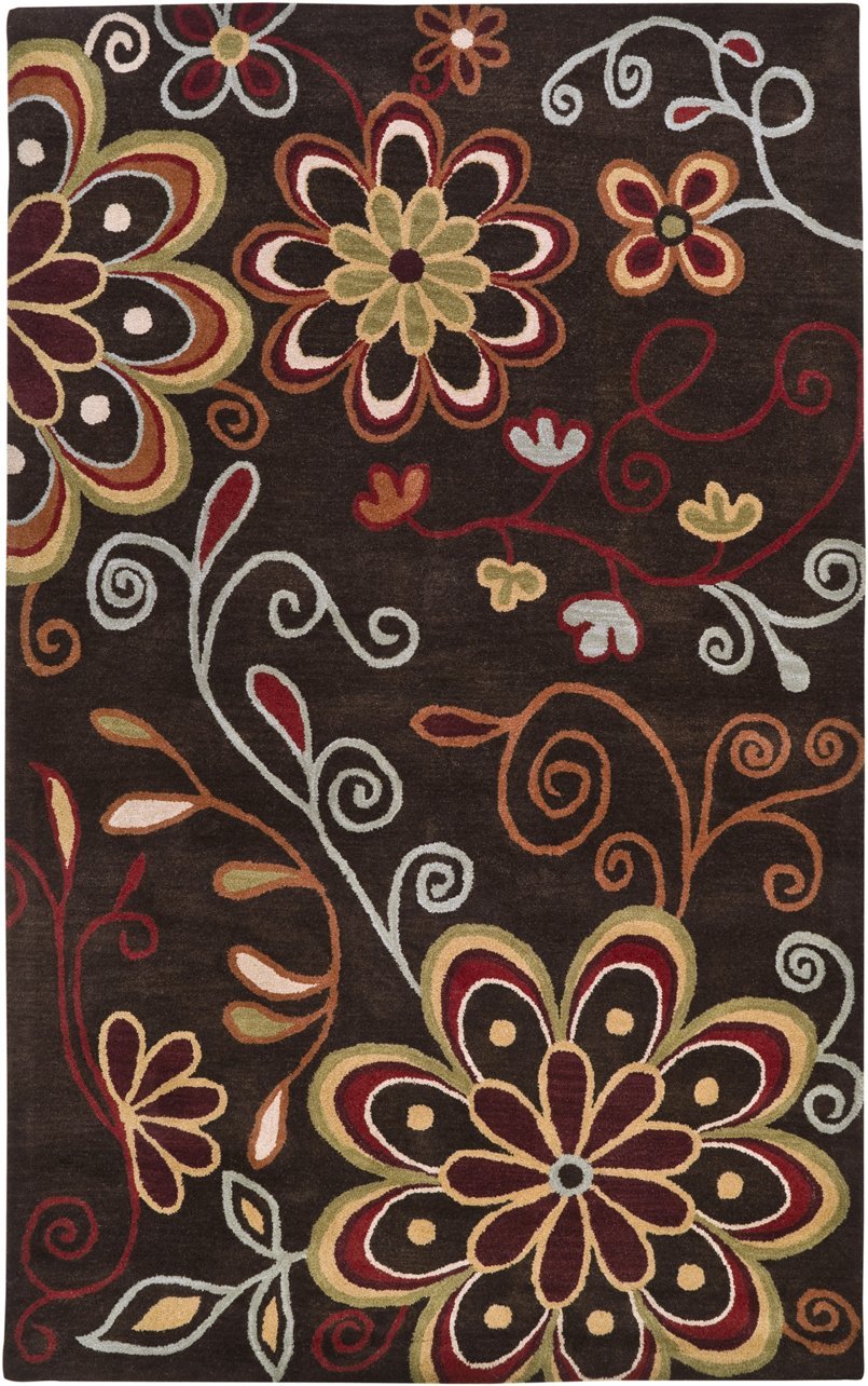 ATH-5037 Athena Chocolate 3x12 Feet Area Rug - Soft Modern Boho Rug for Living Room, Bedroom & Dining Room Decor