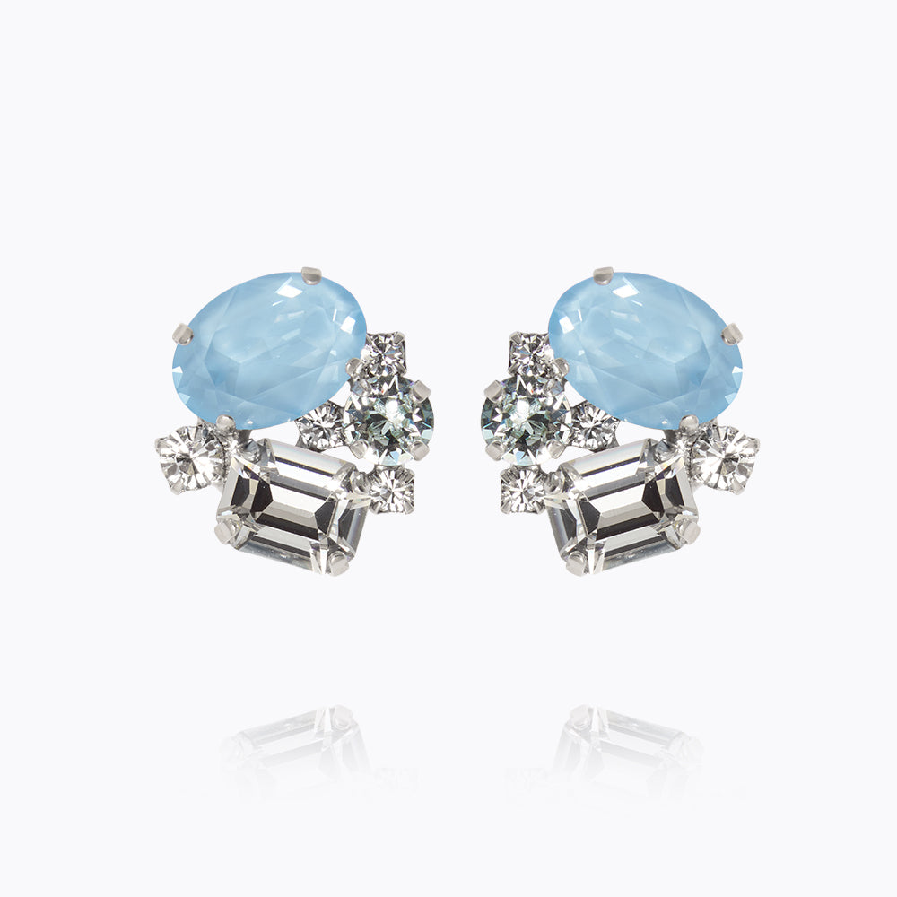 Mini Carolina Earrings & Sky Combo - Dainty Gold Hoop Earrings for Women, Trendy Minimalist Jewelry Gift for Her - Perfect for Everyday Wear, Date Nights & Special Occasions